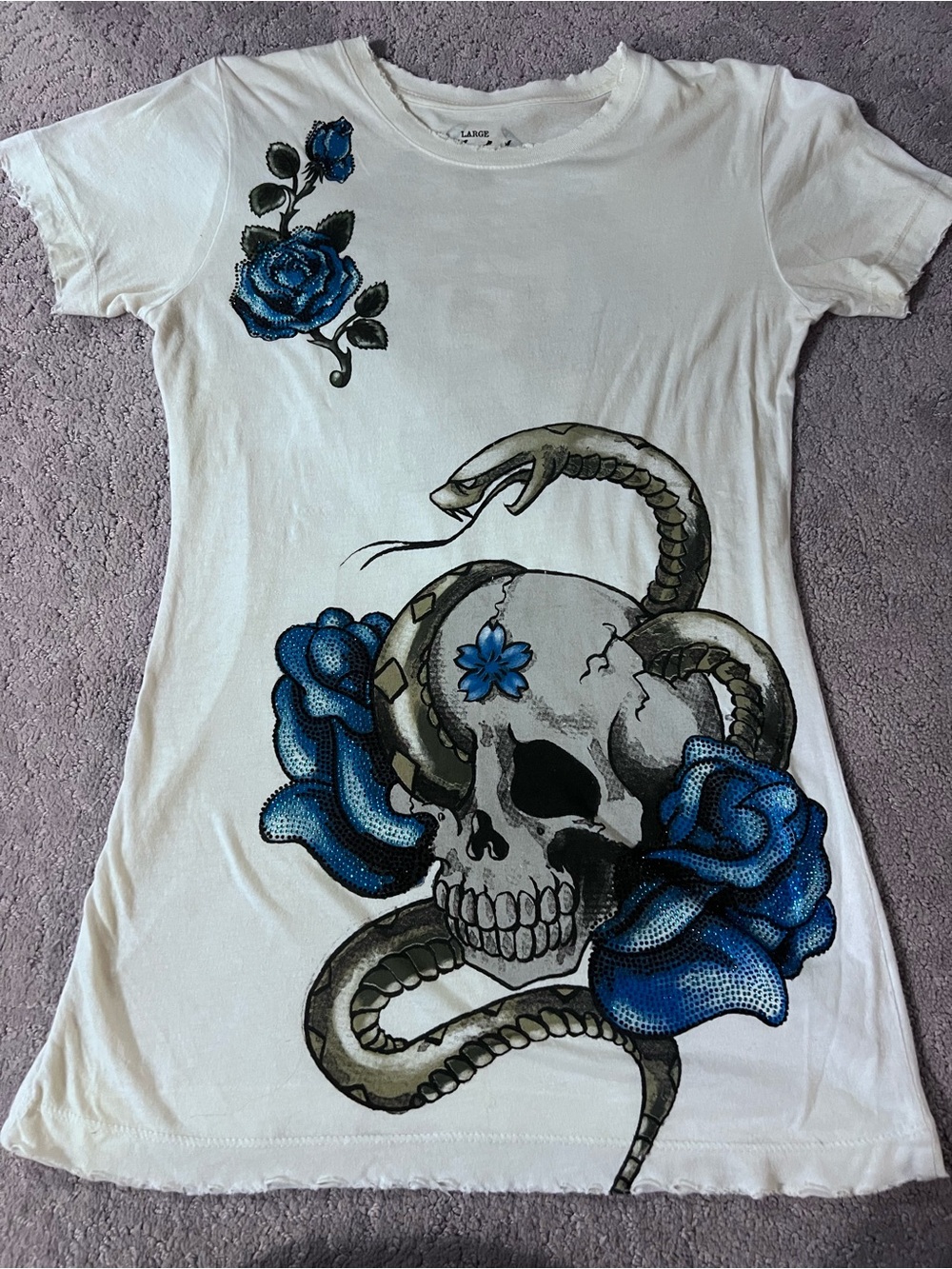 EUC! Lot of 4 “Sinful” By Affliction Brand Women’s Shirts Size Large - Picture 12 of 16